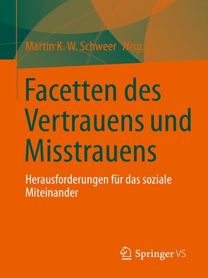 cover image of Facetten des Vertrauens und Misstrauens